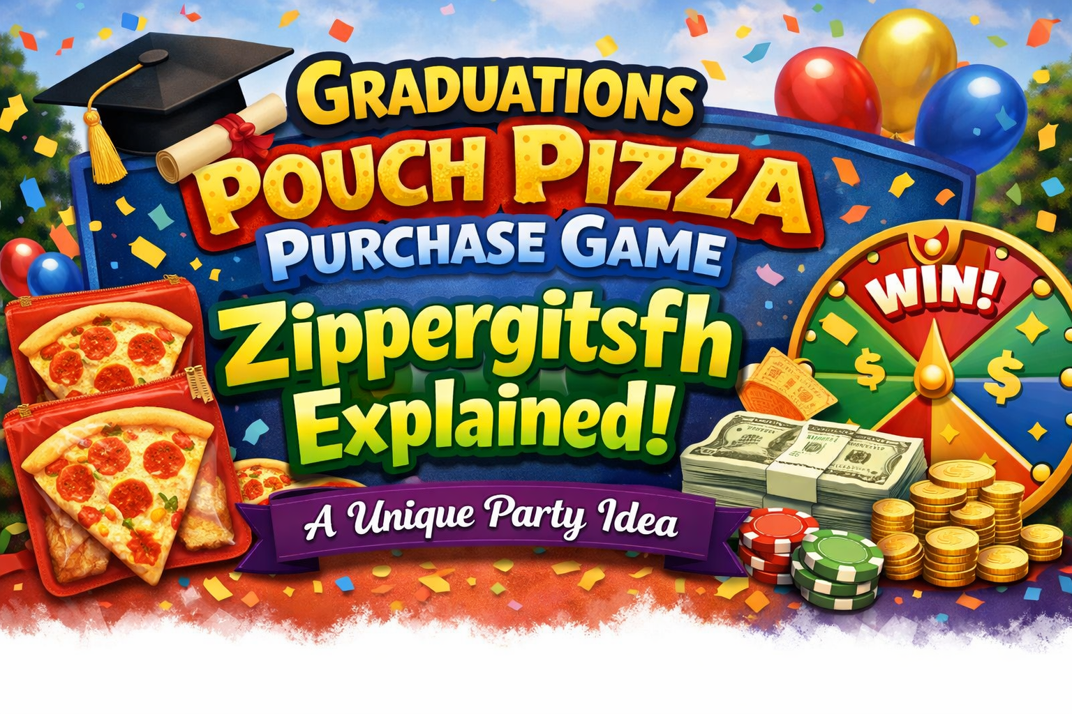 Graduations Pouch Pizza Purchase Game Zippergitsfh Explained: A Unique Party Idea